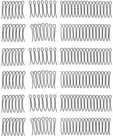 3 Set Twist Hair Clip Comb Fashionable Waterproof Elastic Anti Proof Metal Wire Hair Comb - Buy Online on SooperMarket.com