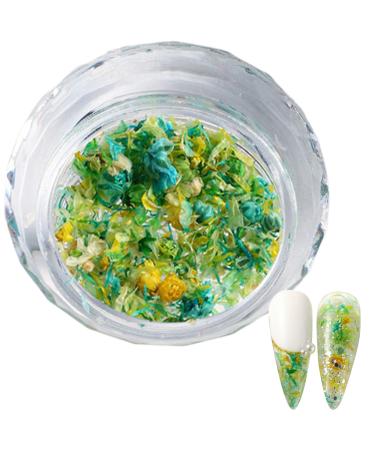 1Box 3D Dried Flower Nail Mixed Nails Art Spring Nail Craft Making Supplies Manicure Nail Decorations Nail Accessories S053C