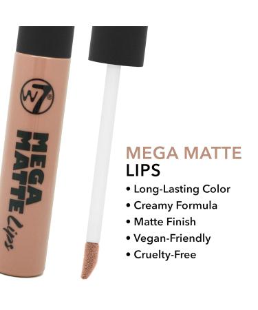 W7 Lips Mega Matte Lipgloss - Two Bob 7ml | Long-lasting Intense Color | International Shipping Available - Buy Online on SooperMarket.com