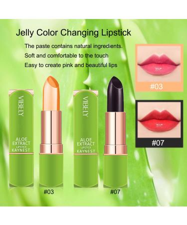 Kaynest Aloe Vera Lipstick Set-C - 2 Pack Moisturizing Lip Balm for Long Lasting Color Change - Buy Online on SooperMarket.com