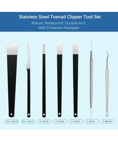 HEYMKGO 9 in 1 Professional Toenail Clippers Set - Heavy Duty Podiatrist Tools for Thick or Ingrown Nails Treatment - Buy Online on SooperMarket.com