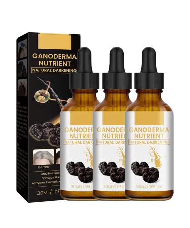 DARKA Anti-Greying Hair Serum  DARKA Pro Anti-Greying Hair Serum  Natural Hair Darkening Serum for Progressively Recover Natural Hair Color & Density for a Younger and More Confident Look (3 Pcs) 3pcs
