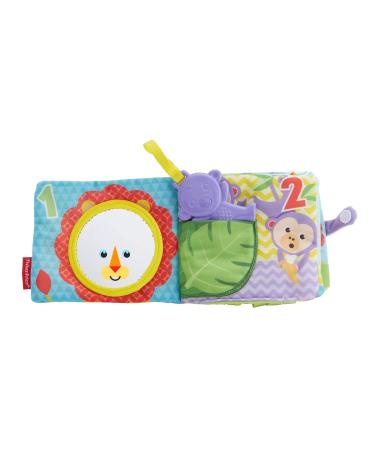 Fisher-Price FGJ40 Little Play Book - Soft Baby Book with Removable Toy | Multicolor Baby Toy from Birth | Perfect Gift for Infants - Buy Online on SooperMarket.com