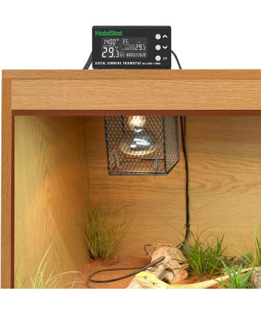 Habistat - Digital Dimming Thermostat - Day And Night Timer - Waterproof - 3 Metre Long Sensor - Adjustable Alarm - Perfect For Reptile Encourages - 600 Watt - Buy Online on SooperMarket.com
