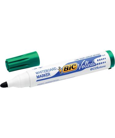 BIC 1701 Whiteboard Marker Velleda ECOlutions Box of 12 - Green Round Tip 1.4 mm Line Width | International Shipping Available - Buy Online on SooperMarket.com