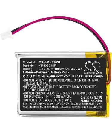 3.7V High-Performance Replacement Battery for Sena 10C & 10C Pro - YP803040P | 1000mAh | Fast International Shipping - Buy Online on SooperMarket.com