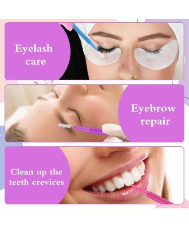 50-Piece Eyebrow Brush Set | 5 Colors Portable Eyebrow Laminating & Eyelash Comb Tools - Perfect for Eyelash Extensions & Lifting - Buy Online on SooperMarket.com
