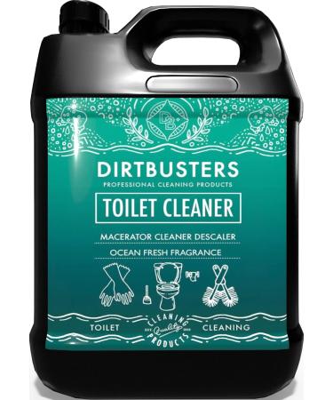 Dirtbusters Toilet Macerator Cleaner & Descaler Deep Cleaning With Limescale Remover Safe To Use With All Saniflo Pump Units Toilets Septic Tanks Macerators & Urinals (5L) 1