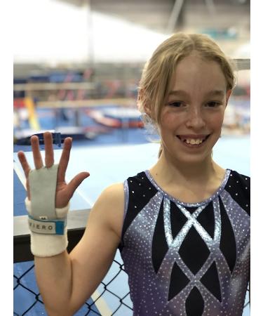 LEVIERO Palmies Gymnastics Grips - Soft Leather Hand Grips for Gym, Weightlifting, Cross Training - Aqua, Medium - Buy Online on SooperMarket.com