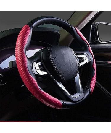 2Pcs Car Steering Wheel Cover for BMW M-Sport G30 G31 G32 G20 G21 G11 G12 G14 G15 G16 X4 G02 X5 G05 X7 G07 X3 G01 Carbon Fiber Segmented Steering Wheel Protector Anti-Slip Breathable Grip Cove normal Red - Buy Online on SooperMarket.com