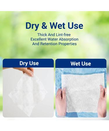 Biodegradable Face Cleaning Towels for Sensitive Skin - 300 Lint-Free Disposable Skin Care Towels | Ourned Life - Buy Online on SooperMarket.com