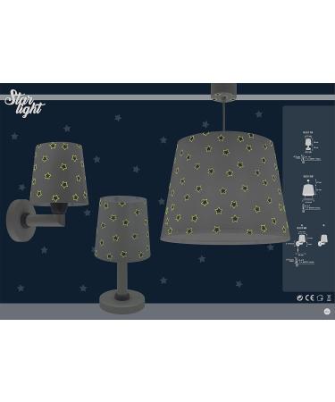 Dalber Children's Wall Lamp - Star Light E27 - Kids Room Wall Light 82219B - White Decor - Buy Online on SooperMarket.com