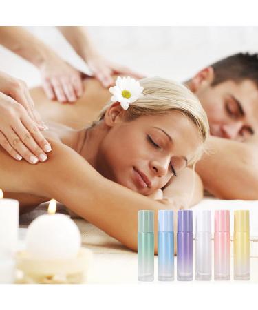 Apstaqeoo 6Pcs 10Ml Essential Oils Roller Bottles Empty Roll on Bottles with Roller Ball & Gold Lids Refillable Glass Roller Bottle with Opener Label for Perfume Fragrance Aromatherapy - Buy Online on SooperMarket.com