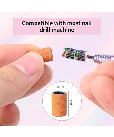 Sanding Bands for Nail Drill - KOYOPEPI 210Pcs #80#150#240 Grit Coarse & Fine Nail Bits in Orange Green Pink - International Shipping Available - Buy Online on SooperMarket.com