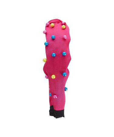 Cudlie Confetti Colorful Neon Bead Headband Set for Girls - Pull Free Kids Accessories for Thick, Curly Hair in Pink/White - Buy Online on SooperMarket.com