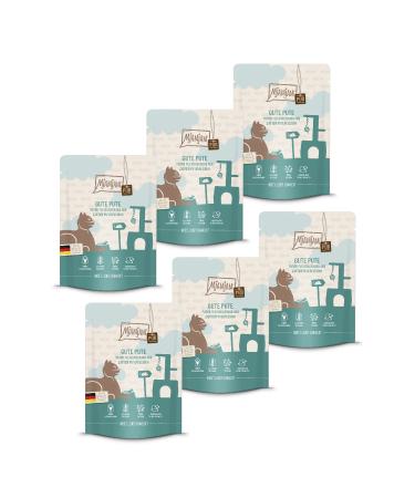 Mjamjam - Premium wet food for cats - squeezing - pure meat enjoyment - good turkey PUTE 6 -pack (6 x 300 g) grain free with extra meat Pute 300 g (6 Pack)