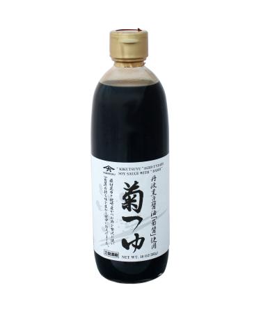 Yamaroku Aged 2 Years Soy Sauce with Bonito & Kelp Stock Kiku Tsuyu 18 Ounce