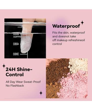 Pink Translucent Setting Powder | Long-Lasting Waterproof Shimmer for All Skin Types - Buy Online on SooperMarket.com