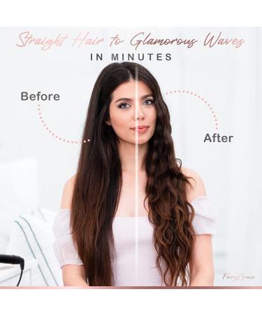 Large 3 Barrel Curling Iron for Beach Waves - Glam Waver, Ceramic Tourmaline, Adjustable Temperature - Buy Online on SooperMarket.com