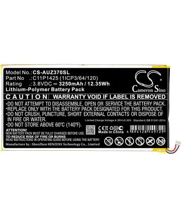 Buy 3250mAh Replacement Battery Compatible with 0B200-01510100 C11P1425 for M700C M700KL Z370C Models - International Shipping Available - Buy Online on SooperMarket.com