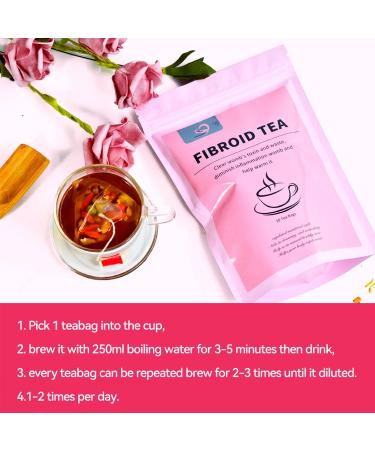 Hiherbs Fibroid Tea: Natural Solution to Shrink Ovarian Cysts - 10 Tea Bags - Buy Online on SooperMarket.com