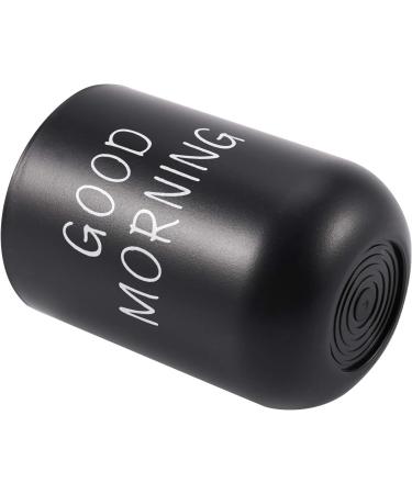 Sunroot Home Bathroom Toothbrush Holder & Toothpaste Mug - Round PP Drinking Glass for Travel & Camping - Black - Buy Online on SooperMarket.com