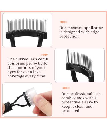 Virtcooy Eyelash Comb | Lash Definer Comb Brow Separator for Girls - Portable Makeup Mascara Comb Eye Lash Separator for Women Girls - Buy Online on SooperMarket.com