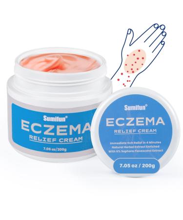 Sumifun Cream for Eczema Dermatitis and Psoriasis Treatment Eczema Relief for Itchy Dry and Inflamed Skin Natural Ingredients for Sensitive Skin Anti Itch Eczema Cream for Face Body Adults Natural Eczema Cream