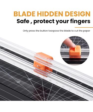 ISDIR A4 Paper Cutter Slicer  12 Inch Paper Trimmer Scrapbooking Tool Supplies with Security Safeguard and Side Ruler  Portable Paper Slicer for Craft Paper  Label  Photo  Cardstock (Black) - Buy Online on SooperMarket.com