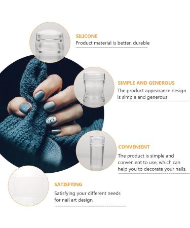 Minkissy 3 Sets Nail Art Silicone Stamp Nail Silicone Stamper Jelly Nail Tool Nail Stamping Kit Soft Nail Silicone Spatula Nail Stampers with Scrapers Handle The Se Silica Gel Frosted - Buy Online on SooperMarket.com