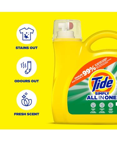 Buy Tide Simply Liquid Laundry Detergent Daybreak Fresh - 168 oz | 128 Loads - International Shipping Available - Buy Online on SooperMarket.com