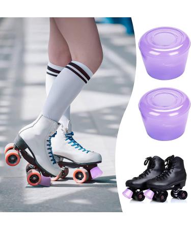 Nezylaf Roller Skate Toe Stoppers Brake Block Set | Double-Row Roller Skating Jam Plugs Violet - Buy Online on SooperMarket.com