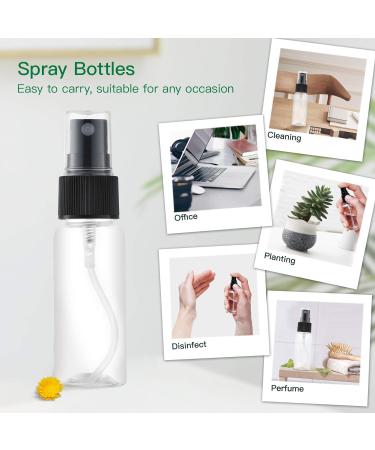 Toureal 30ML Fine Mist Spray Bottle 12pcs - Clear Travel Size Mister Refillable Container for Cosmetics - Buy Online on SooperMarket.com