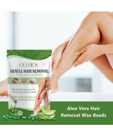 Pain-Free Pearl Wax for Hair Removal | Aloe Vera Hard Wax Pearls for Sensitive Skin Perfect for Bikini Legs Arms & More - Buy Online on SooperMarket.com
