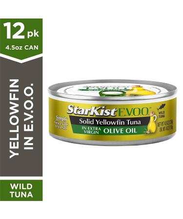 StarKist E.V.O.O. Yellowfin Tuna in Olive Oil 4.5 oz Can - Pack of 12 - Buy Online on SooperMarket.com