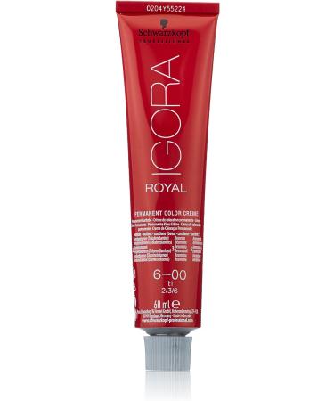 Schwarzkopf Royal IGORA Permanent Hair Color 6-00 - Dark Blonde Natural Extra 60g - Buy Online on SooperMarket.com