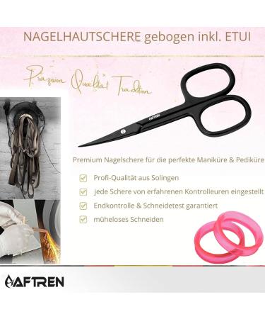 Nail Scissors Curved Blade Nail Maintenance Toenail Fingernail Beauty Cuticle Scissors Ergonomic Design for Men Women Pedicure 4 inch Black - Buy Online on SooperMarket.com