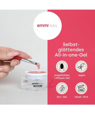 Emmi Nail Studioline 1-Phase Camouflage Gel - LED UV All-in-One Primer Structure & Sealing - 15ml (Middle Viscosity) - Best for Nail Art - Buy Online on SooperMarket.com
