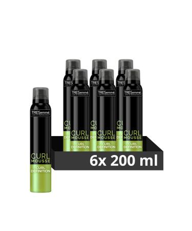 TRESemm Curl Definition Hair Mousse professional-quality hair care for long-lasting control 6x 200 ml 200 ml (Pack of 6) Mousse