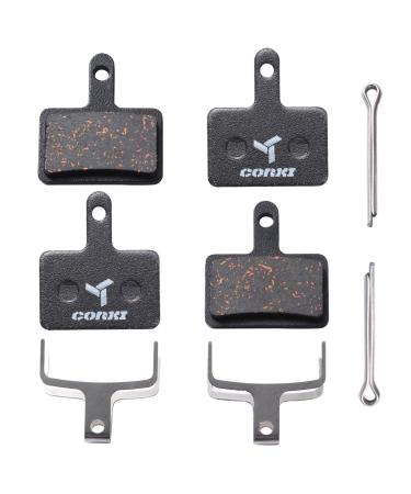 2 Pairs Brake Pads for TRP Tektro Shimano Deore Br-M575 M525 M515 T615 T675 M505 M495 M486 M485 M475 M465 M447 M446 M445 M416 M415 M395 M375 M315 M355 C601 C501(Resin,Semi-Metallic,Sintered Metal) Semi-Metalli Brake Pads