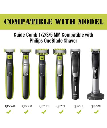 Adjustable Guard Comb for Philips OneBlade QP2520 QP2530 QP2620 QP2630 Replacement Blade Professional Blade Trimmer with Adjustable Hair Guards Combs 14 Shift Sizes from 0.4 to 10 mm - Buy Online on SooperMarket.com
