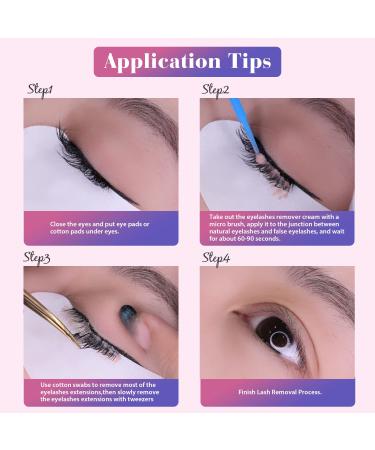 15g Eyelash Extensions Remover - Quick & Damage-Free Removal | Dissolve Lash Adhesive in 1-2 Minutes (Peach) - Buy Online on SooperMarket.com