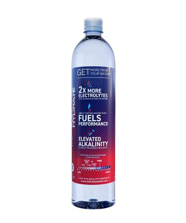 AQUAhydrate Electrolyte Enhanced Water pH9+ 33.8 fl oz - Pack of 12 - Buy Online on SooperMarket.com