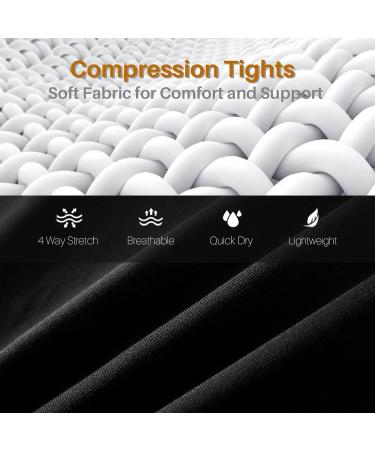 Koalarun One Leg Compression Tights - White, Small - Basketball Base Layer Leggings - Buy Online on SooperMarket.com