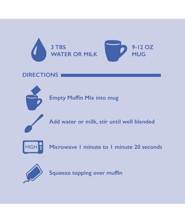 Betty Crocker Baking Mug Treats Blueberry Muffin Mix with Cream Cheese Glaze  11.8 oz - Buy Online on SooperMarket.com