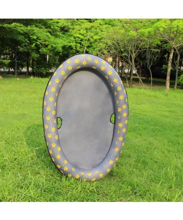 Pet Float Raft Puppies Swimming Floating Raft Pet Dog Cat Pool Float Inflatable Bed Beach Toy for Dogs Ring Raft Float for Pet Gray - Buy Online on SooperMarket.com