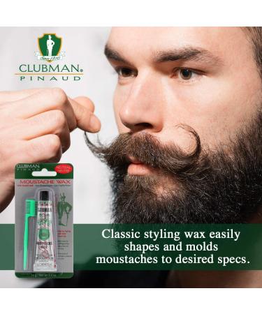 Buy Pinaud Moustache Wax with Brush/Comb - Neutral 0.5 oz (2pc) | Best International Shipping - Buy Online on SooperMarket.com