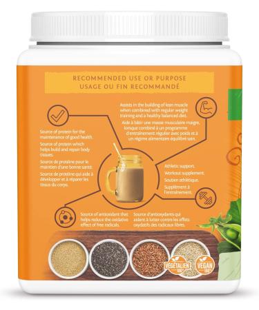 Vegan Organic Protein Powder Plant-based | 5 Superfood Quinoa Chia Seed Soy Free Dairy Free Gluten Free Synthetic Free NON-GMO | Unflavored 15 Servings | Classic Plus by Sunwarrior - Buy Online on SooperMarket.com