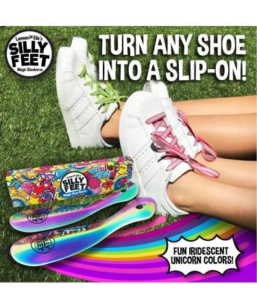 Rainbow Stainless Steel Shoe Horn Set - Two 7.5 Short Shoehorns for Kids or Adults | Travel Size Metal Shoe Helper for Sneakers, Boots, Seniors - Men and Women - Buy Online on SooperMarket.com