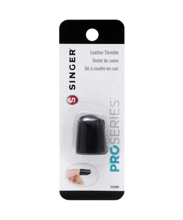 SINGER ProSeries Leather Thimble  Black Single